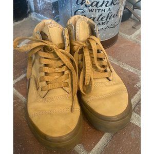 Vans half cab brown high top kids‎ size 2